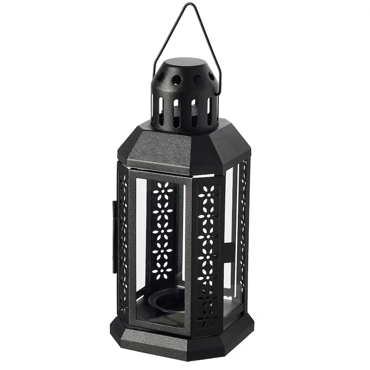 Farol Para Vela Incluye 10 Velas Aromáticas Negro