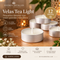 Set de 12 Velas Tea Light | Alta Calidad