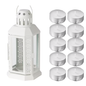 Farol Blanco + 10 velas aromaticas