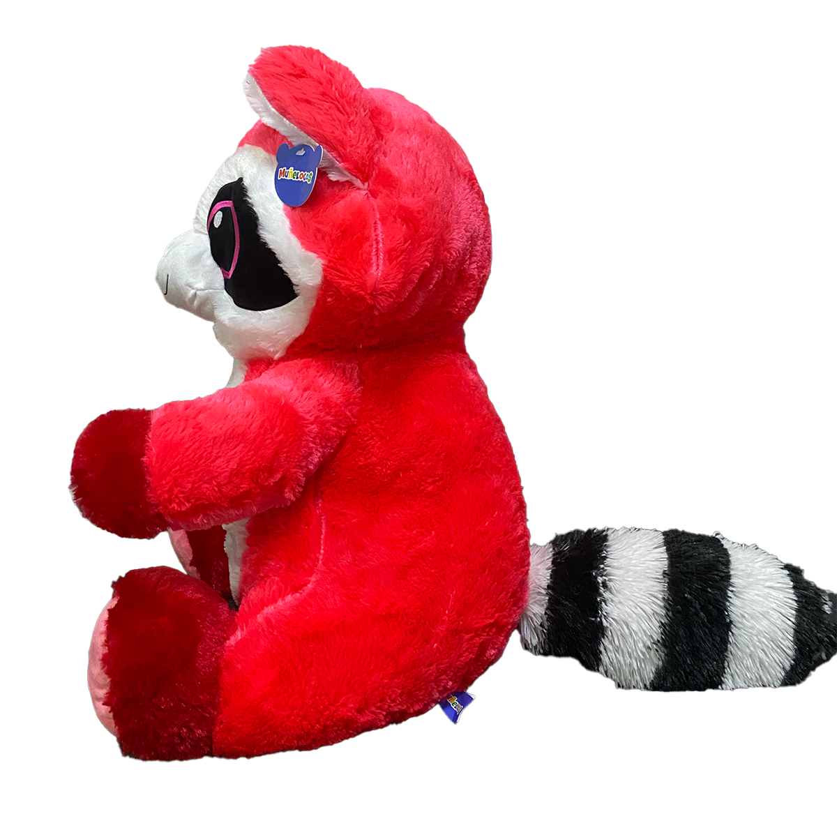 Muñeloco Mapache Rojo Peluche 60 cm