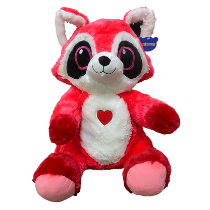 Muñeloco Mapache Rojo Peluche 60 cm