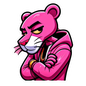 Sticker Pantera Rosa Estilo Urbano | Sticker Aesthetic