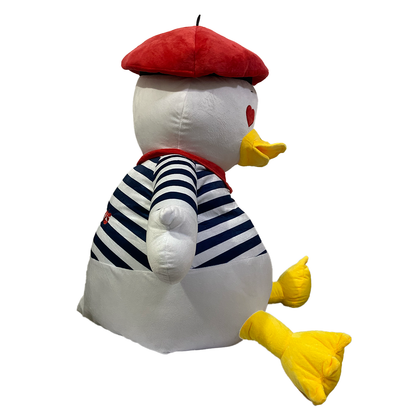 Muñelocos Pato Parisino Beso Francés 60 cm
