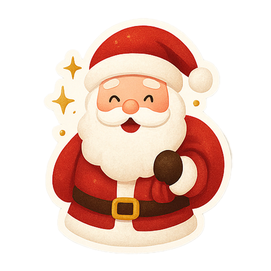 Sticker Navideño Santa Claus Mágico
