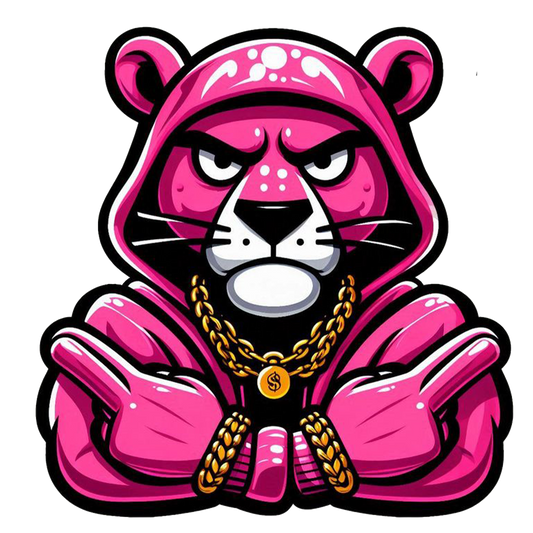 Sticker Pantera Rosa Urbano | Diseño Aesthetic