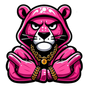 Sticker Pantera Rosa Urbano | Diseño Aesthetic