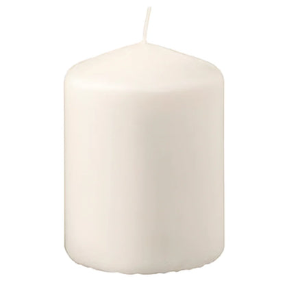 12 Velas Blancas | Cera Vegetal de 8 cm | Premium