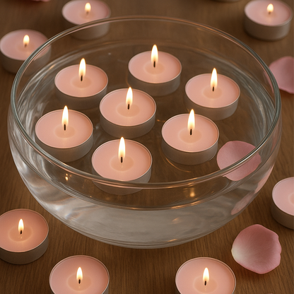 50 Velas Flotantes Aromática Lugnare | Rosa